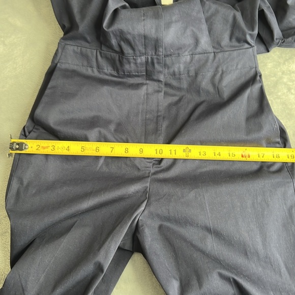 🎯NWT Theory Shirt Jumpsuit Blue Midnight Navy Size 4 - Picture 16 of 16